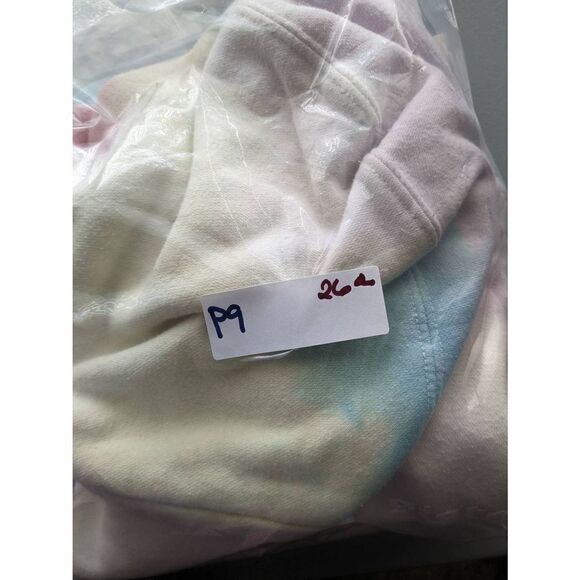 Sisters apparel by Safety Pin Hoodie Tie dye rainbow sherbet pastel oversized - Picture 13 of 13
